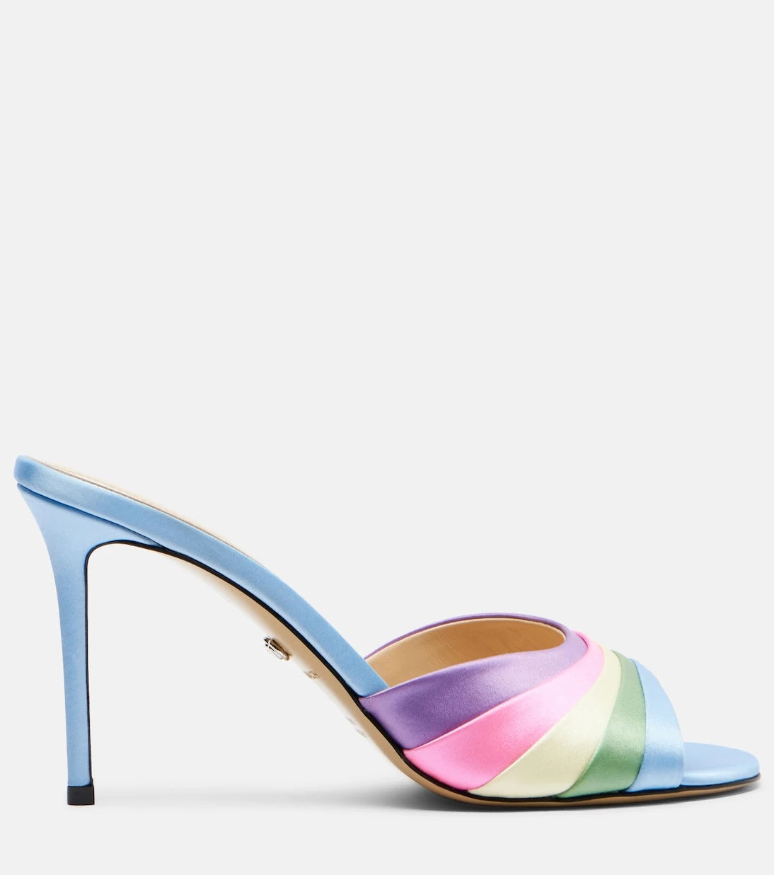 Mach & Mach - Gradient 95 satin mules
