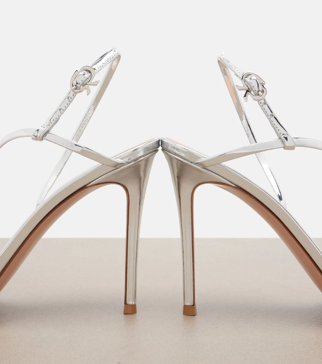 Gianvito Rossi - Manhattan mirrored leather sandals
