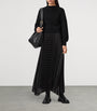 Black Pleated Sinead Sweater Dress