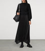 AllSaints Black Pleated Sinead Sweater Dress