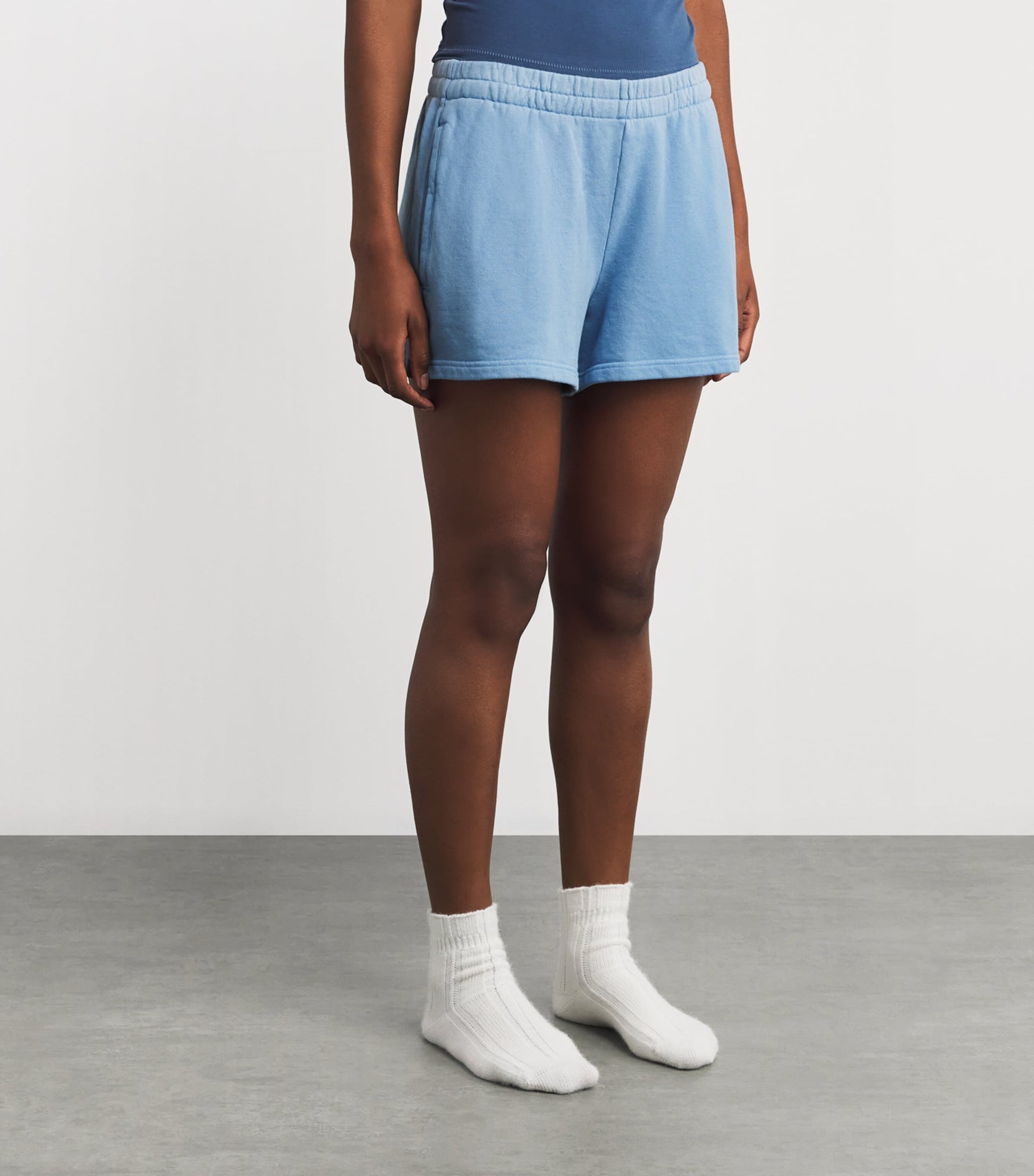 Skims Blue French Terry Shorts