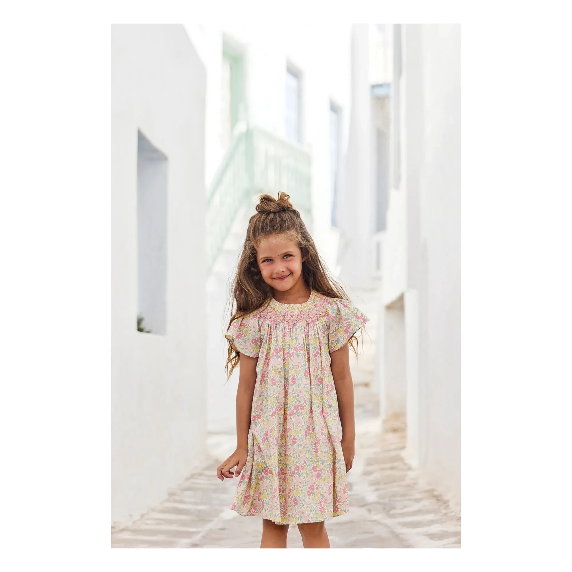 Tartine et Chocolat - Liberty Smocked Dress | Yellow