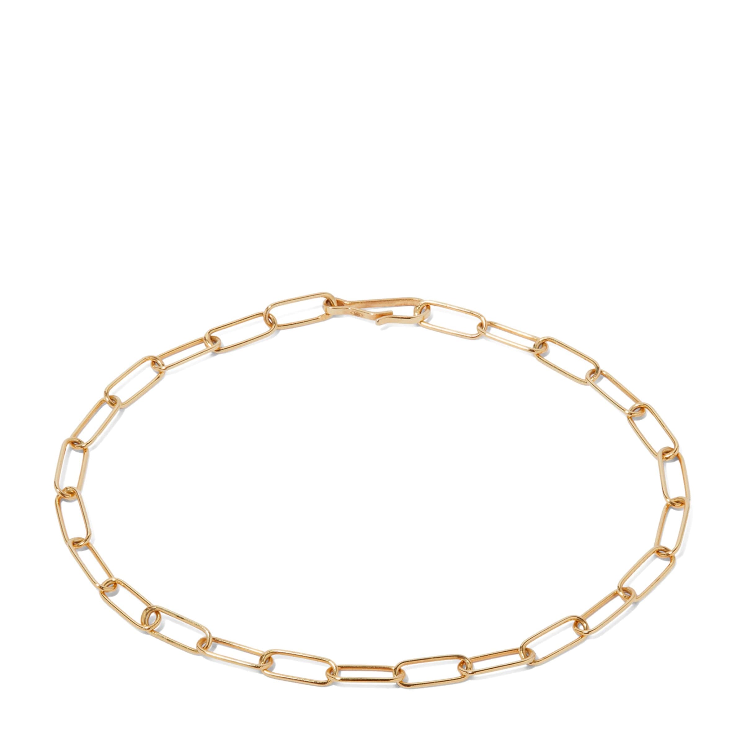 Yellow Gold Mini Cable Chain Bracelet (18cm)