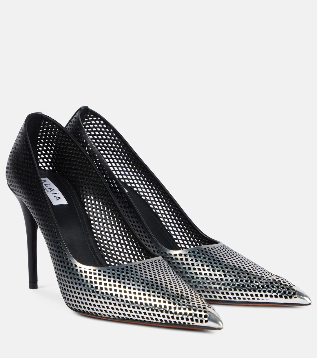 Alaïa - 90 ombré leather mesh pumps