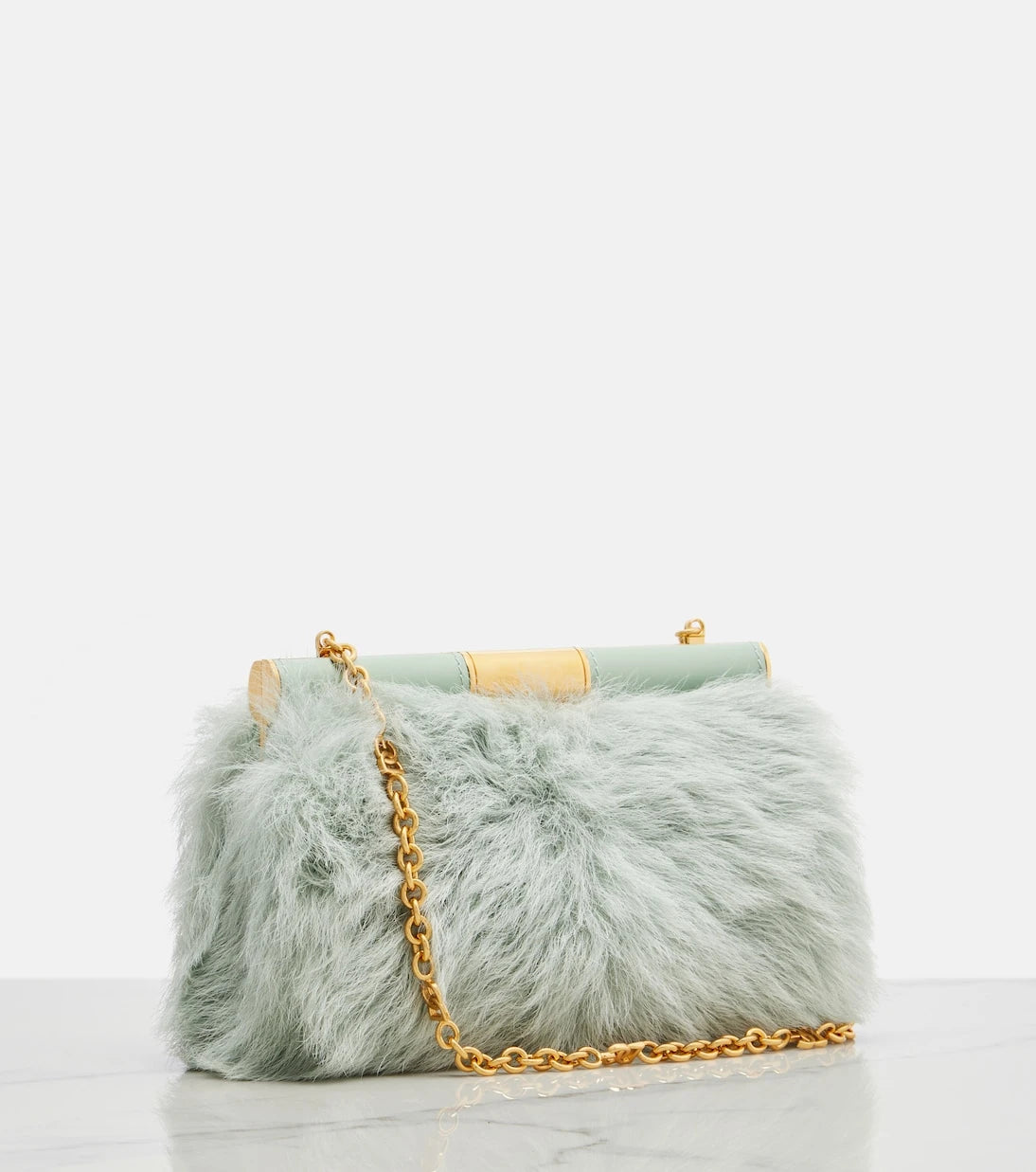 Dolce&Gabbana - Marlene Small shearling shoulder bag