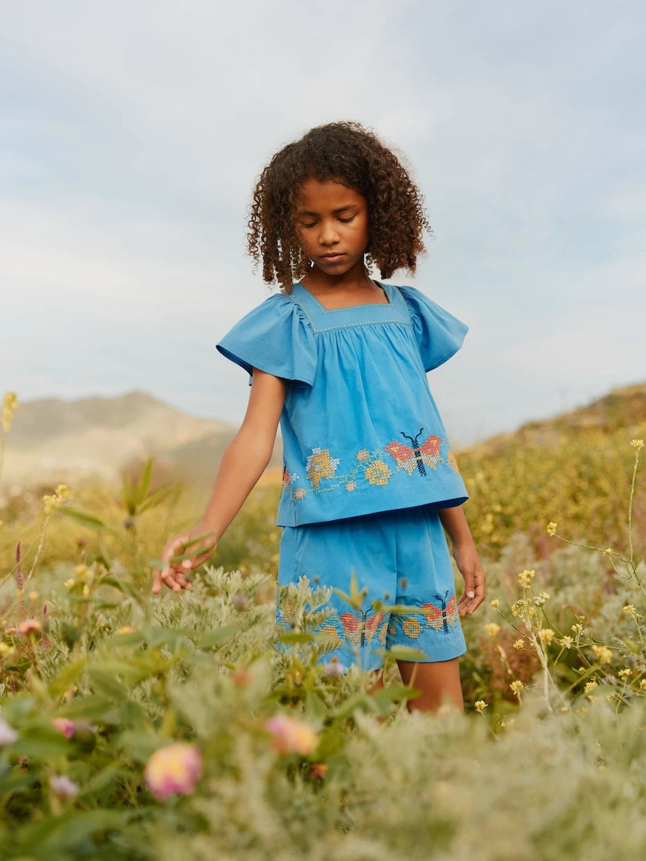 Molo - Rosalyn embroidered cotton top
