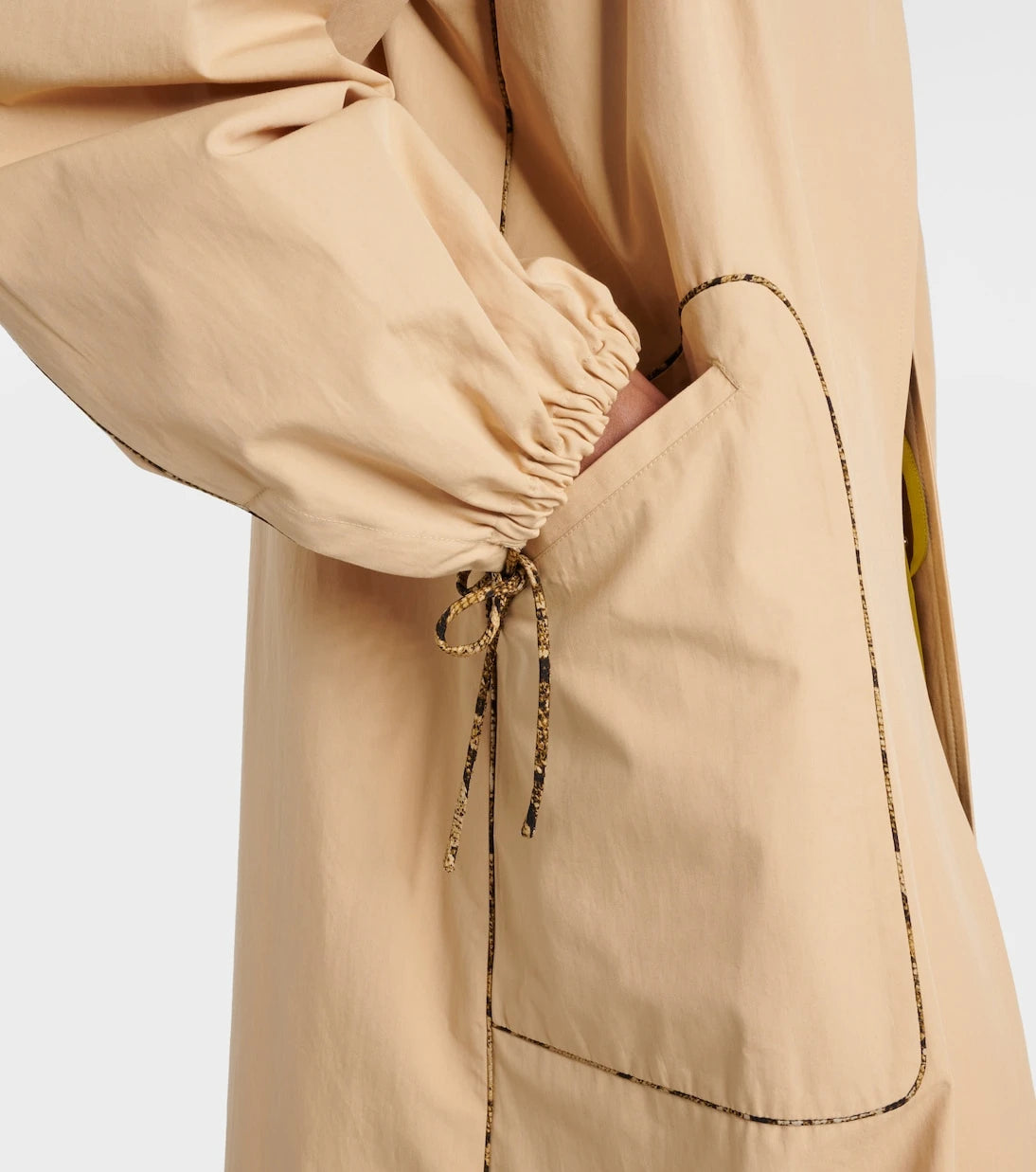 Dries Van Noten - Gathered cotton poplin coat