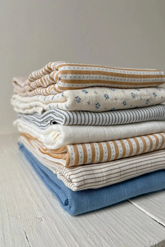 Cam Cam Copenhagen Bebek Pamuklu Kundak Bezi Classic Stripes Camel 3'lü
