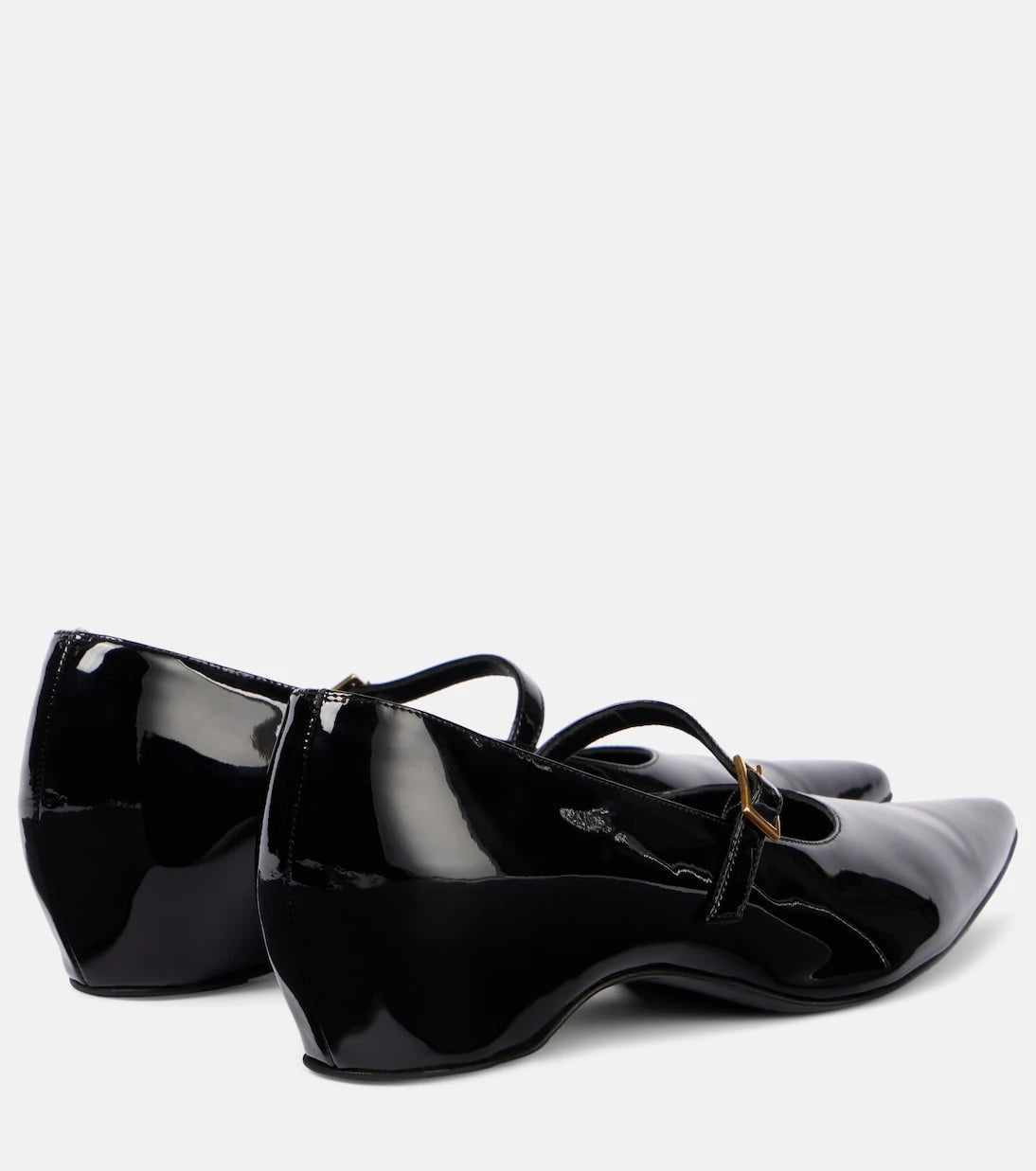 Khaite - Sybil patent leather Mary Jane flats