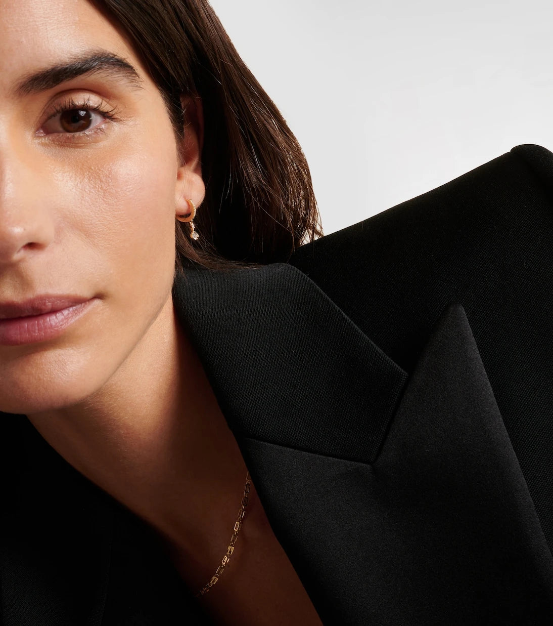 Suzanne Kalan - 18kt gold drop earrings with diamonds