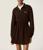 Miu Miu Brown Cotton Piqué Mini Dress