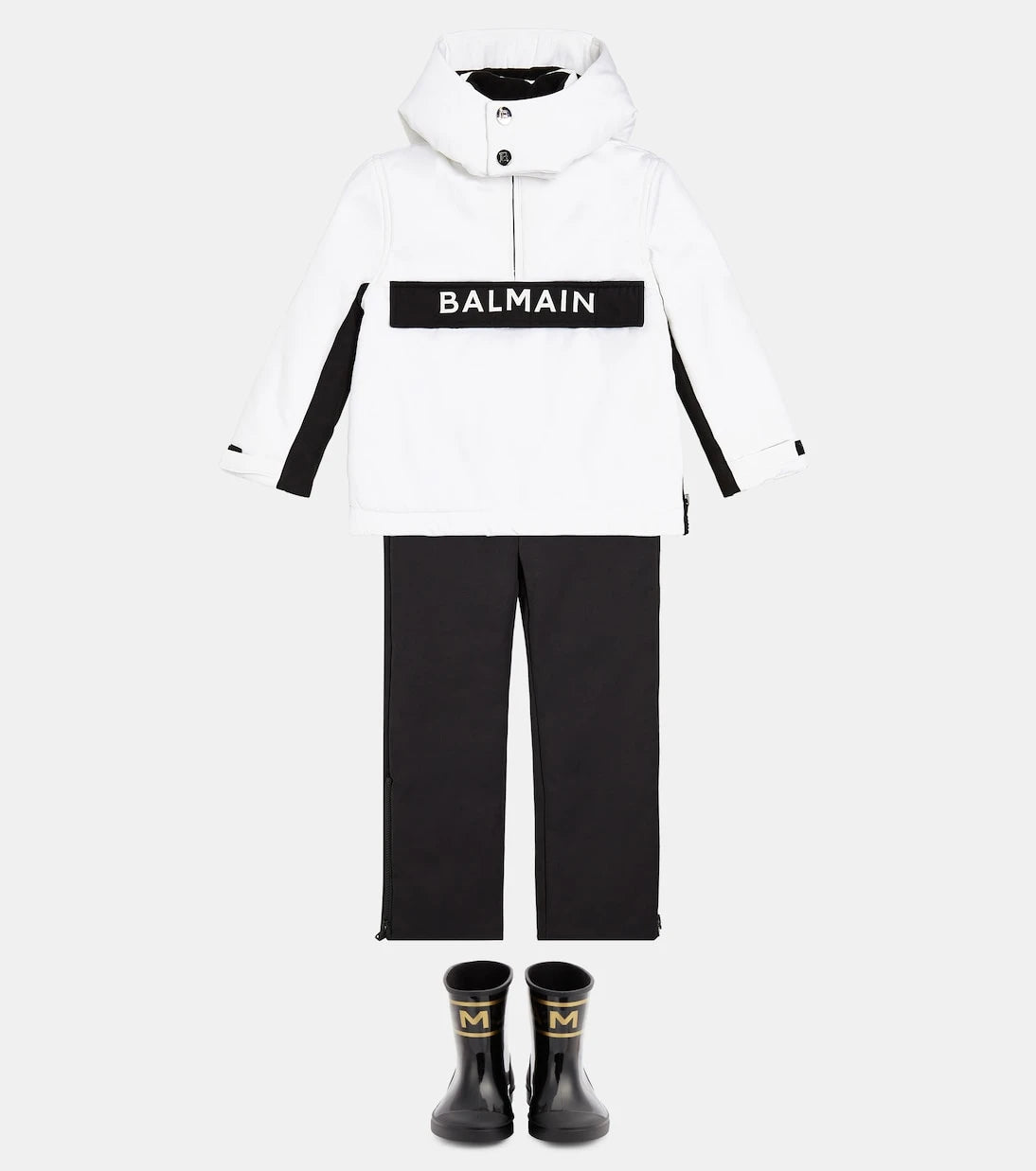 Balmain Kids - جاكيت تزلج بشعار
