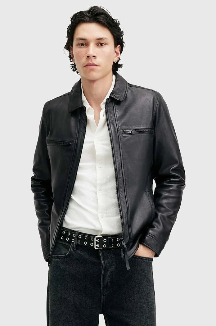 Кожено яке AllSaints LUCK JACKET