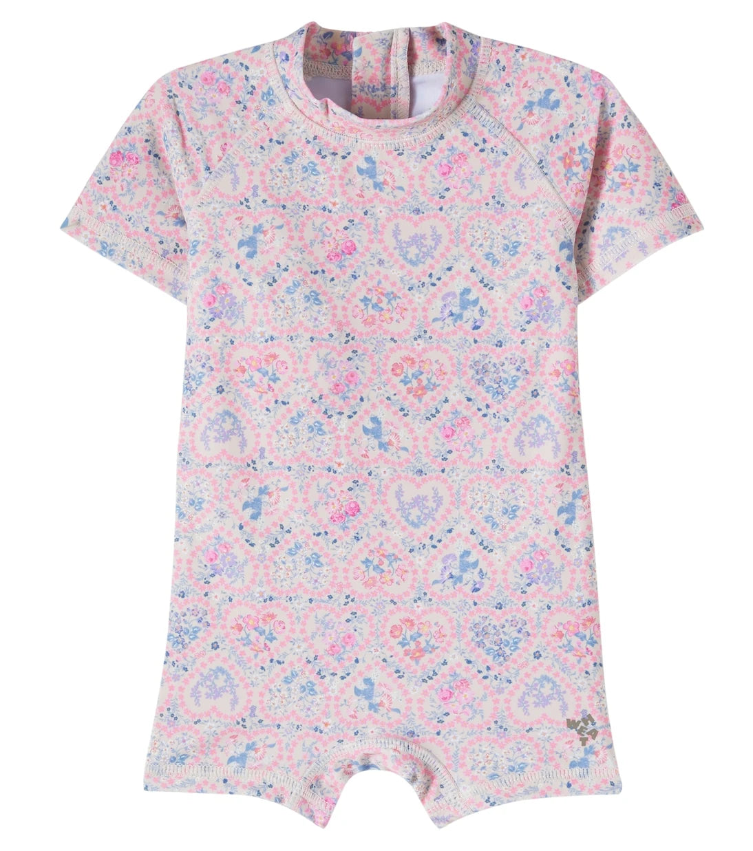 Wheat - Baby Cas floral rashguard swimsuit