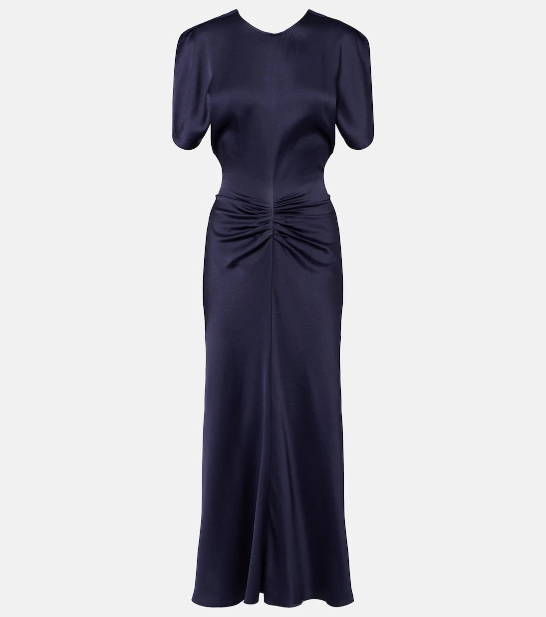 Victoria Beckham - Bela gathered satin midi dress