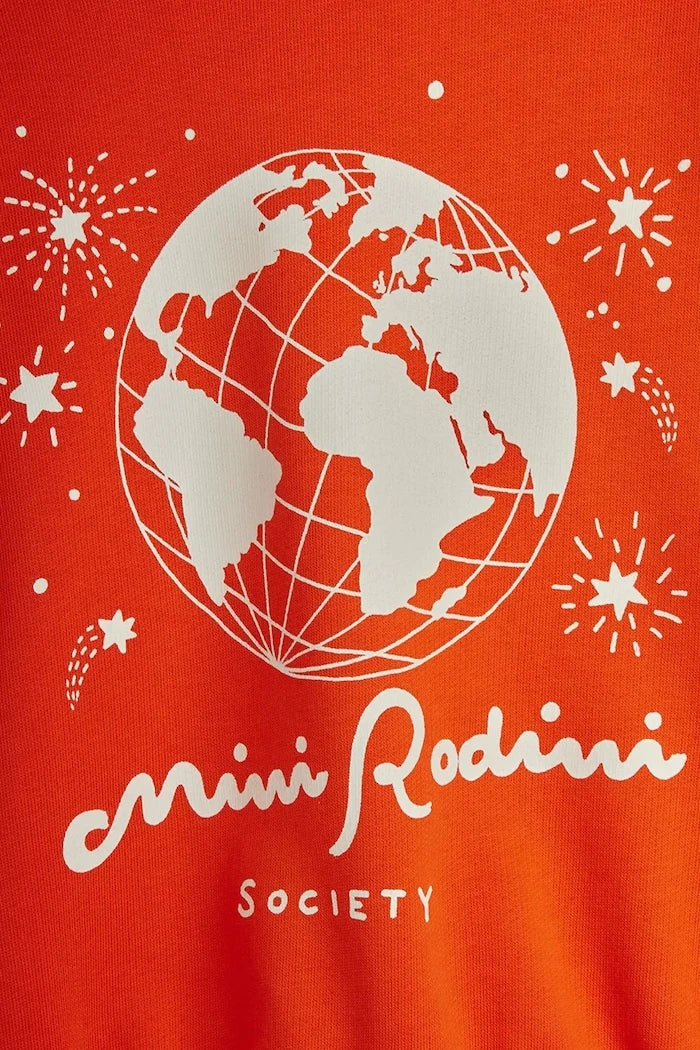 Mini Rodini çocuk pamuklu sweatshirt Mini Rodini society
