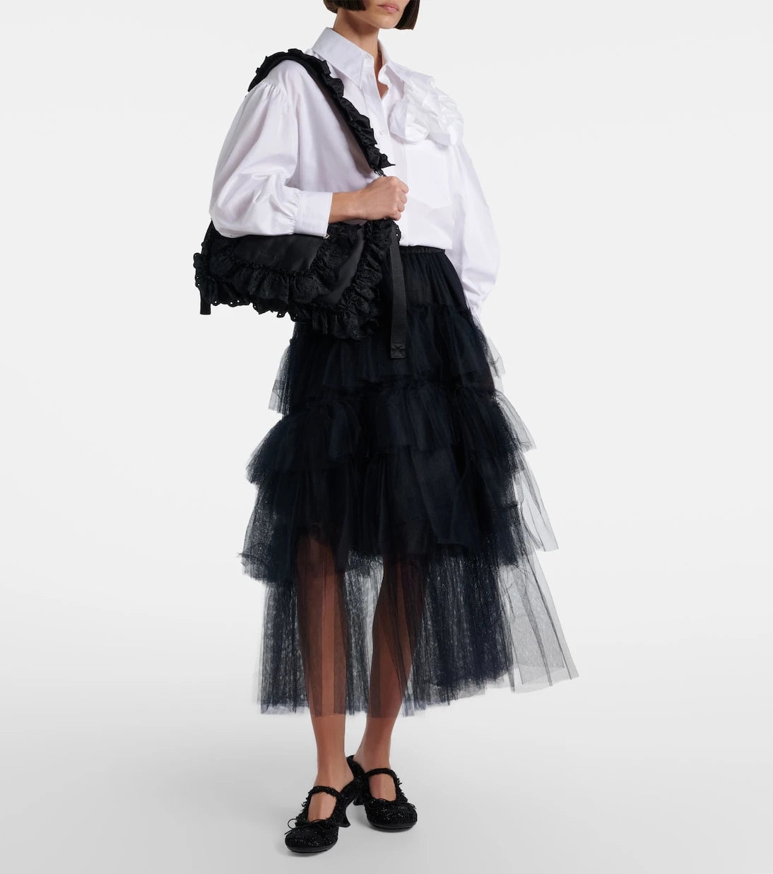 Simone Rocha - Pillowcase ruffled shoulder bag