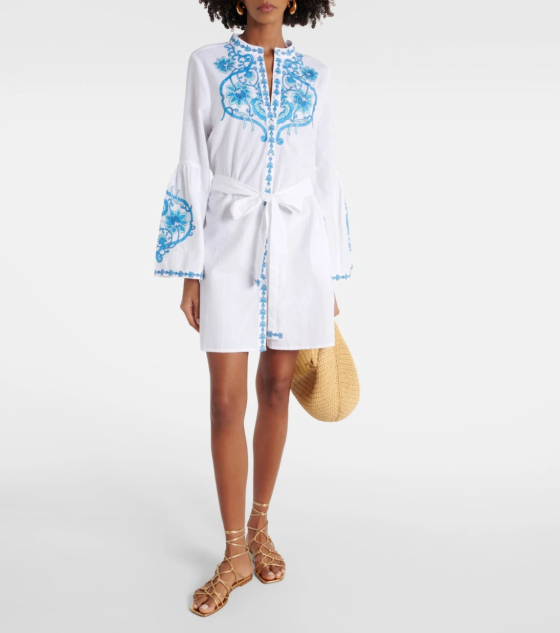 Melissa Odabash - Everly cotton and linen minidress