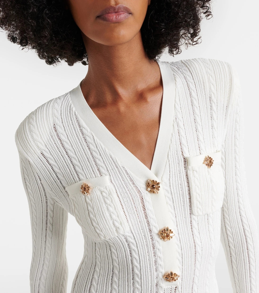 Self-Portrait - January embellished midi dress