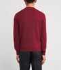 Isaia Red Cashmere Crew-Neck Sweater