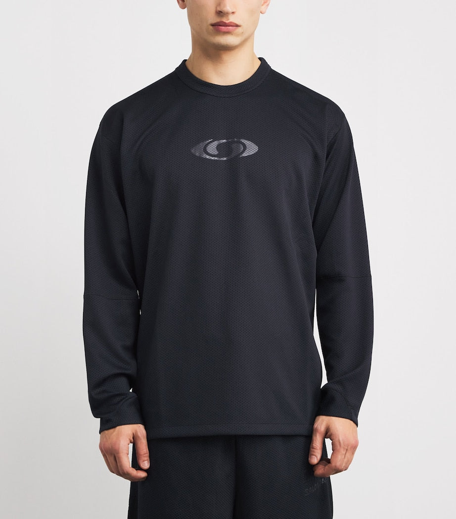 MM6 Maison Margiela x Salomon Logo Long-Sleeve T-Shirt