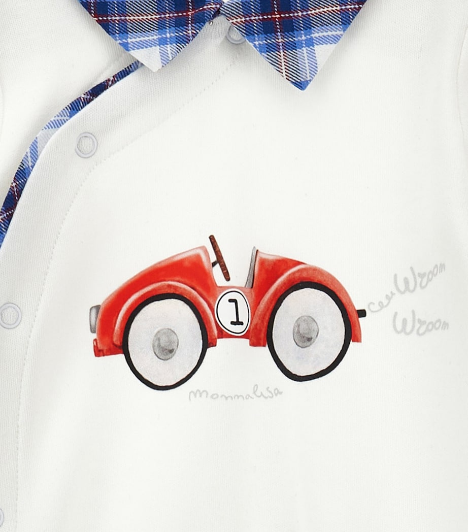 Racing Car All-In-One, Bib and Hat (1-9 Months)