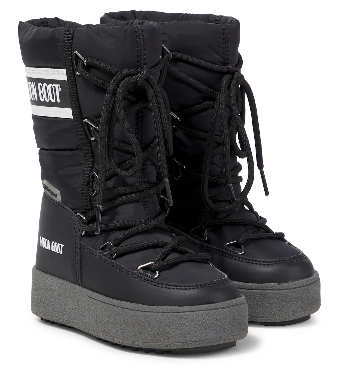 Moon Boot Kids - Icon faux leather-trimmed snow boots