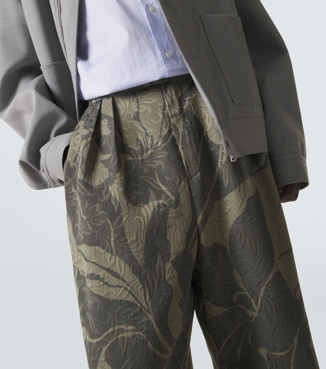 Dries Van Noten - Printed straight pants