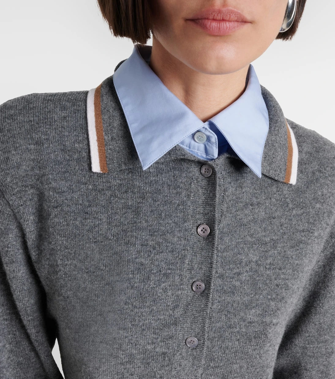 Stella McCartney - Layered virgin wool polo sweater