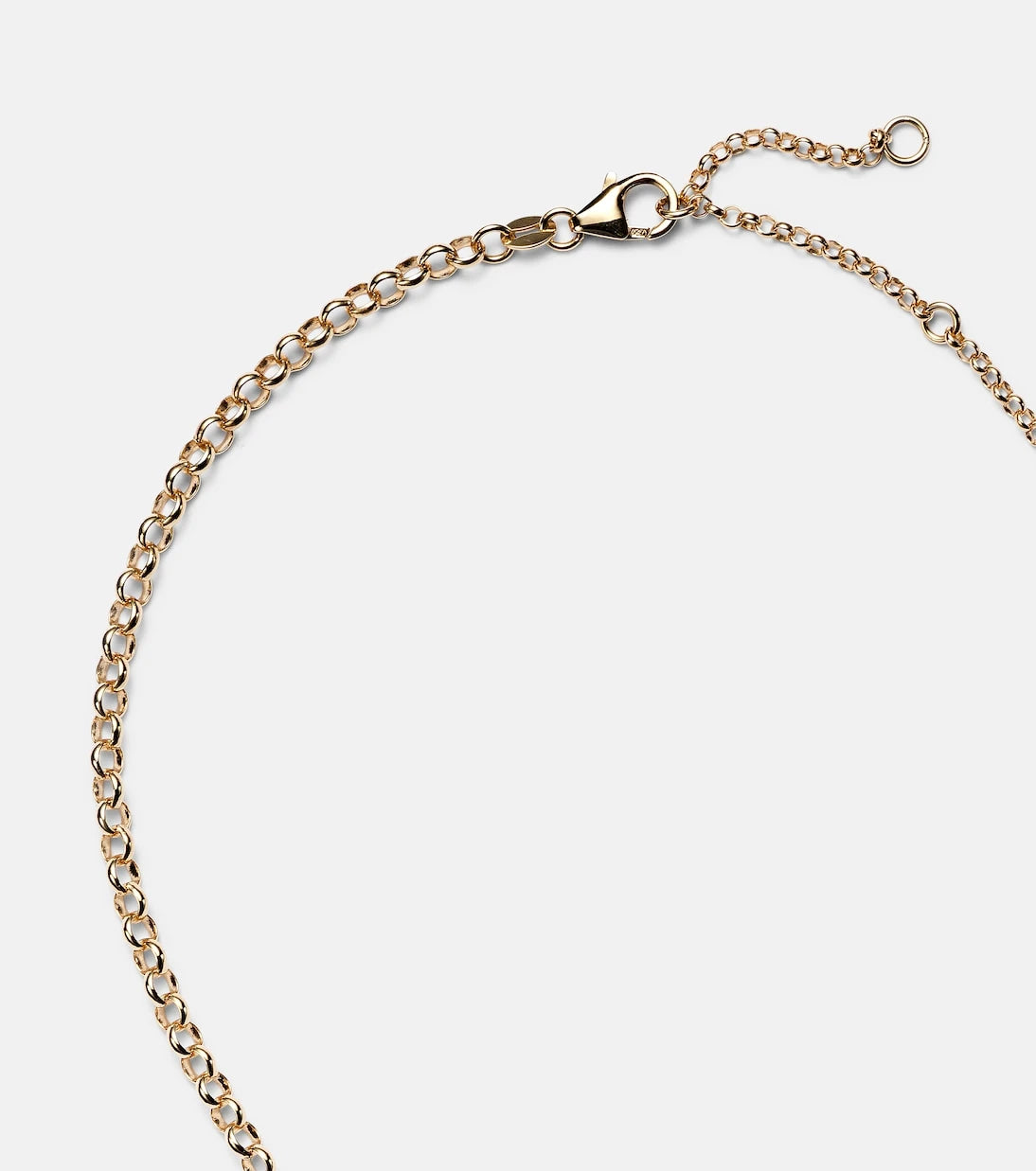 FoundRae - Internal Compass 18kt gold necklace with diamond and enamel