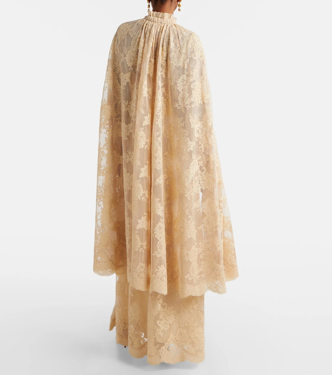 Zimmermann - Como silk-trimmed lace cape