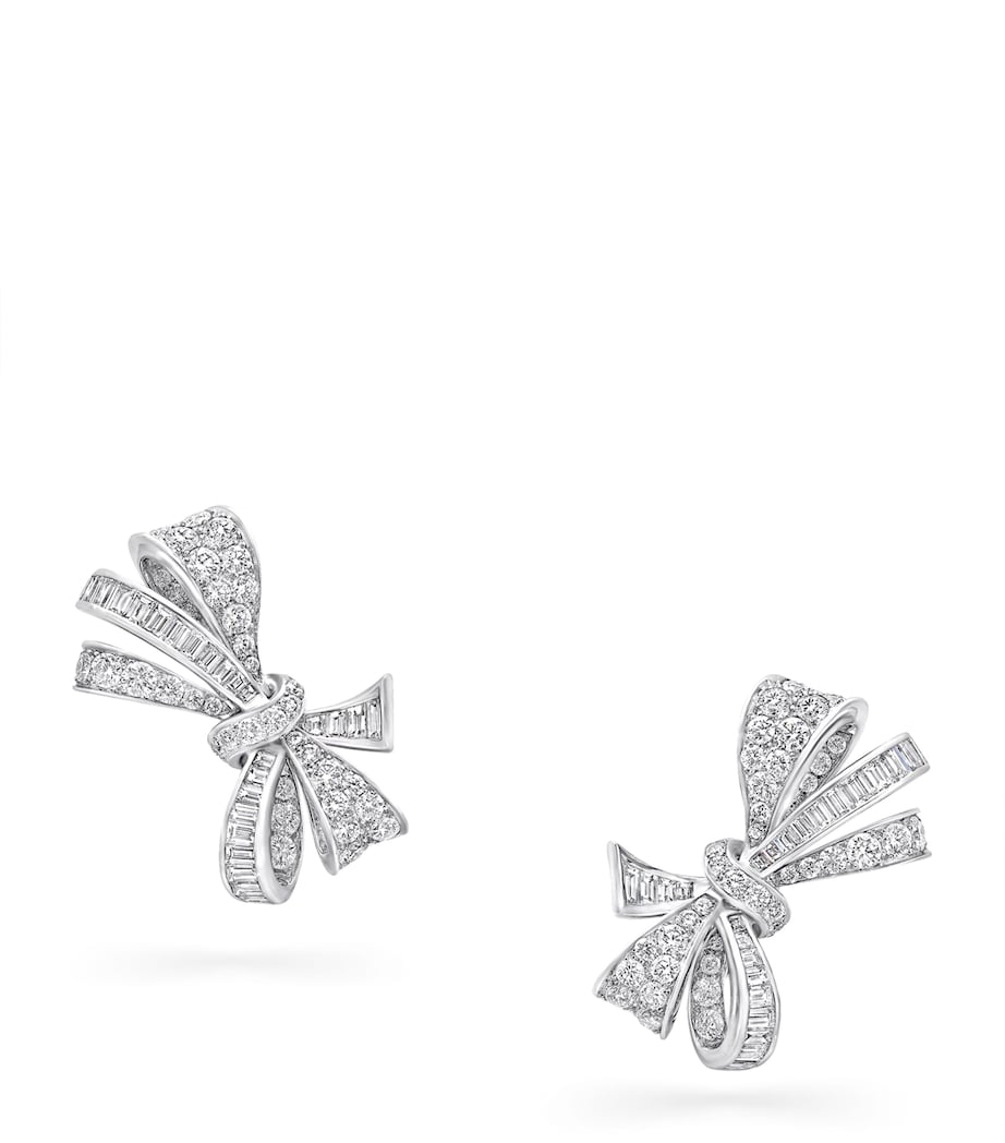 White Gold and Diamond Tilda’s Bow Stud Earrings
