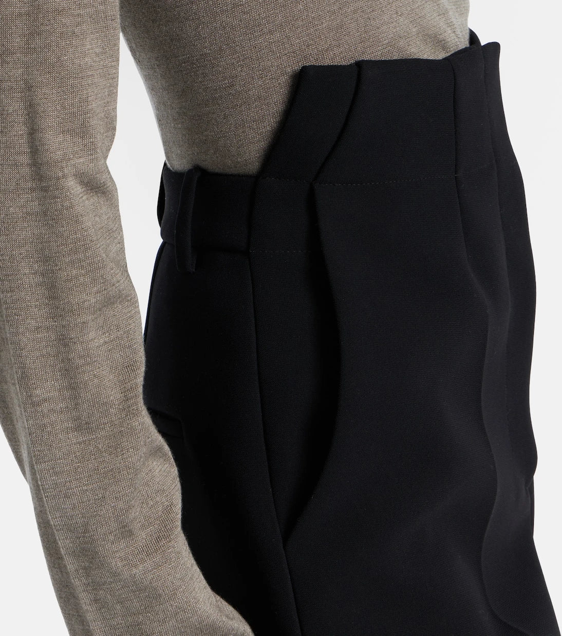 Khaite - Rae high-rise crêpe flared pants
