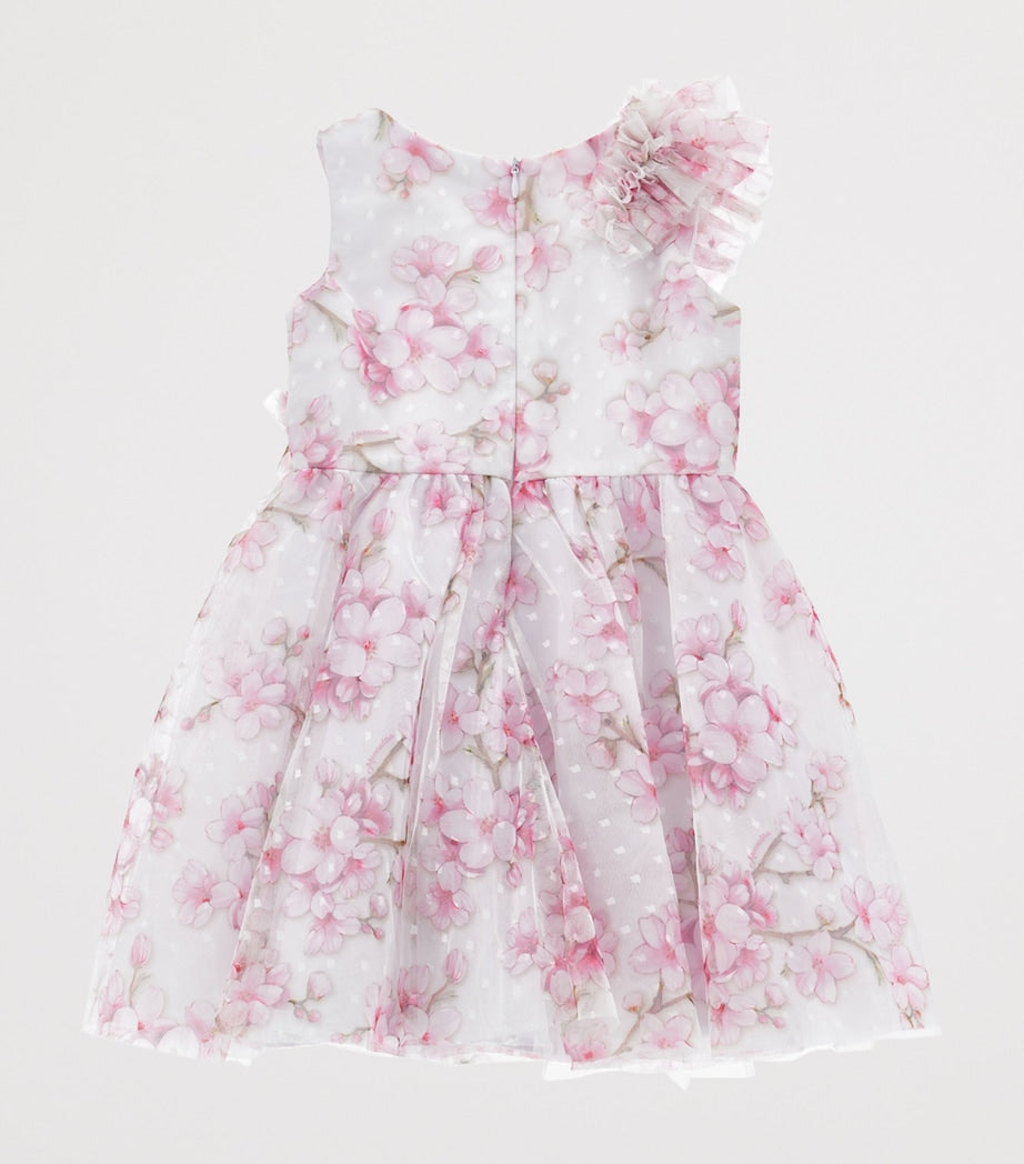 Monnalisa Tulle Flower Dress (2-15 Years)