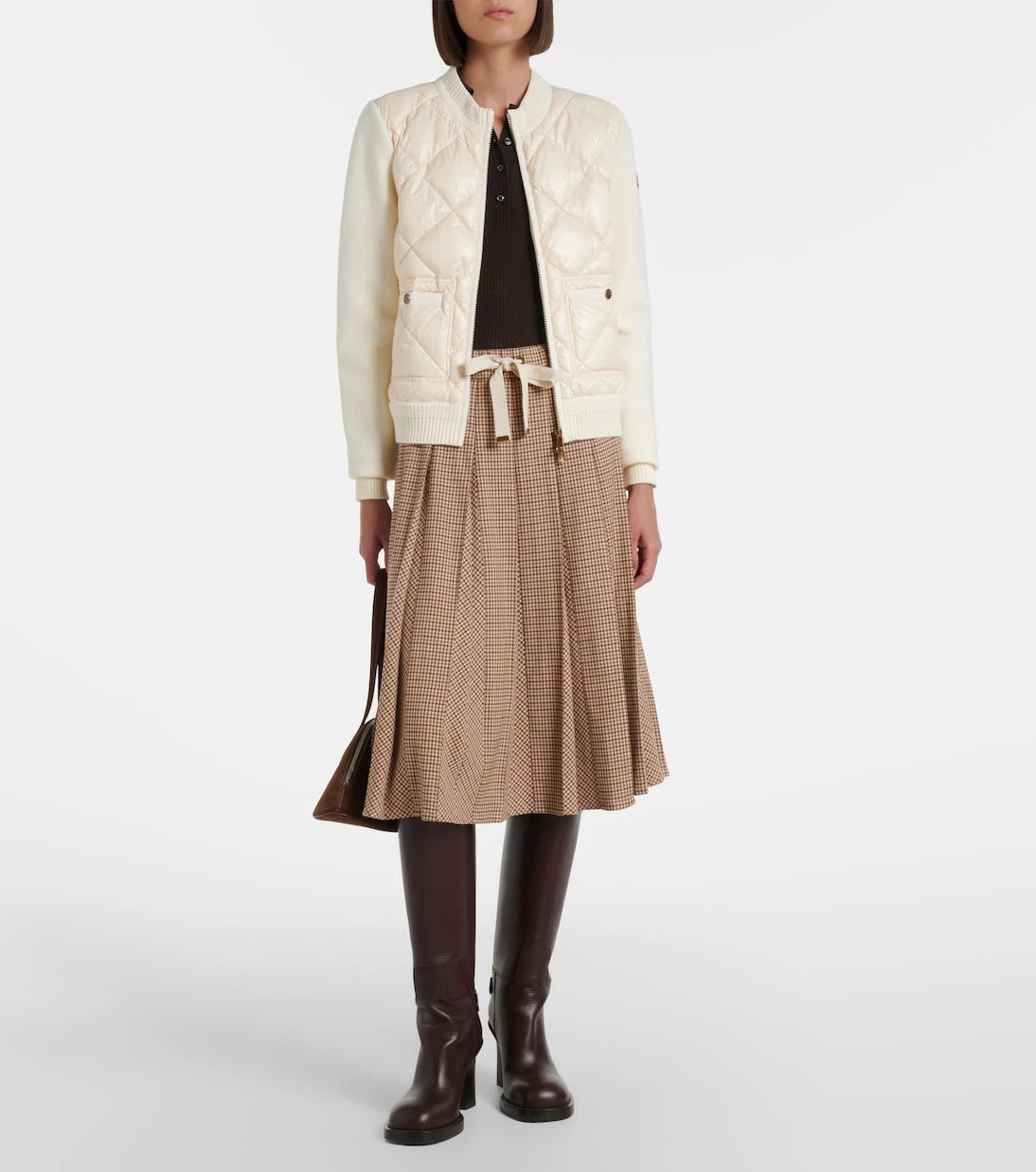 Moncler - Down-paneled cotton cardigan