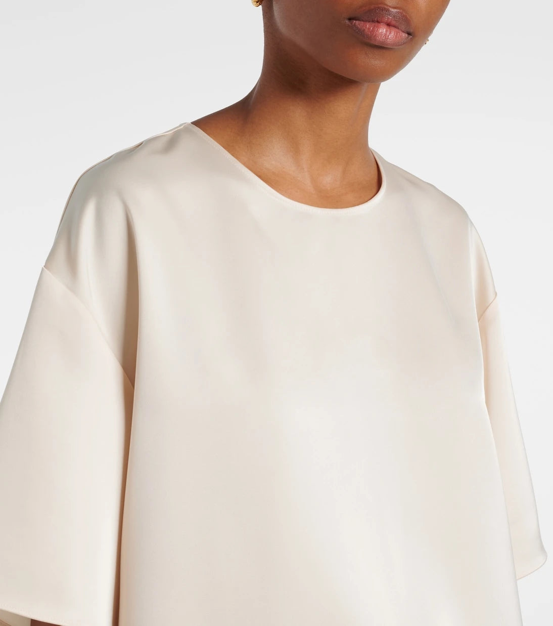 Leset - Barb oversized satin t-shirt