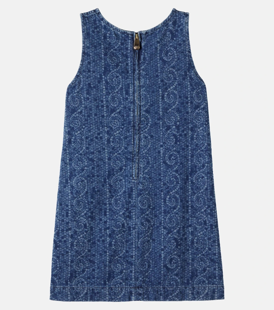 Versace Kids - Printed denim dress