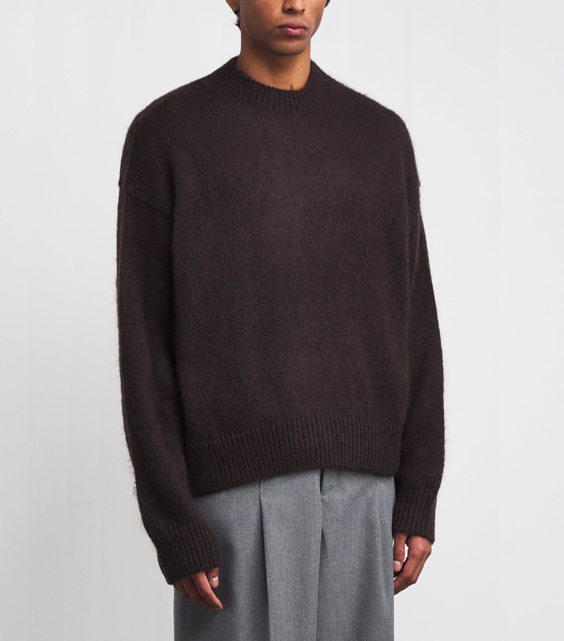 Studio Nicholson Brown Superkid Mohair-Blend Wynn Sweater