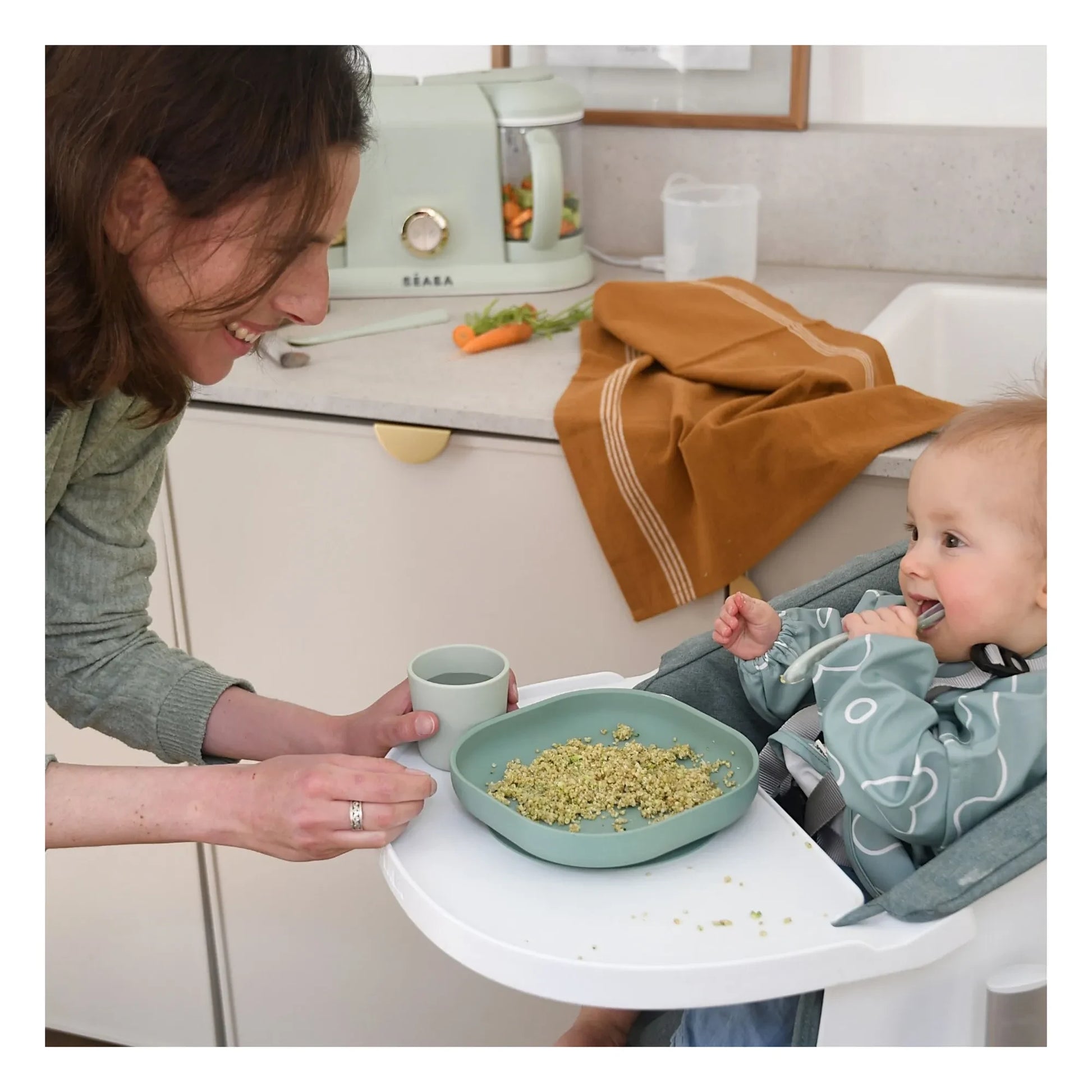 Béaba - Silicone lunch box | Sage