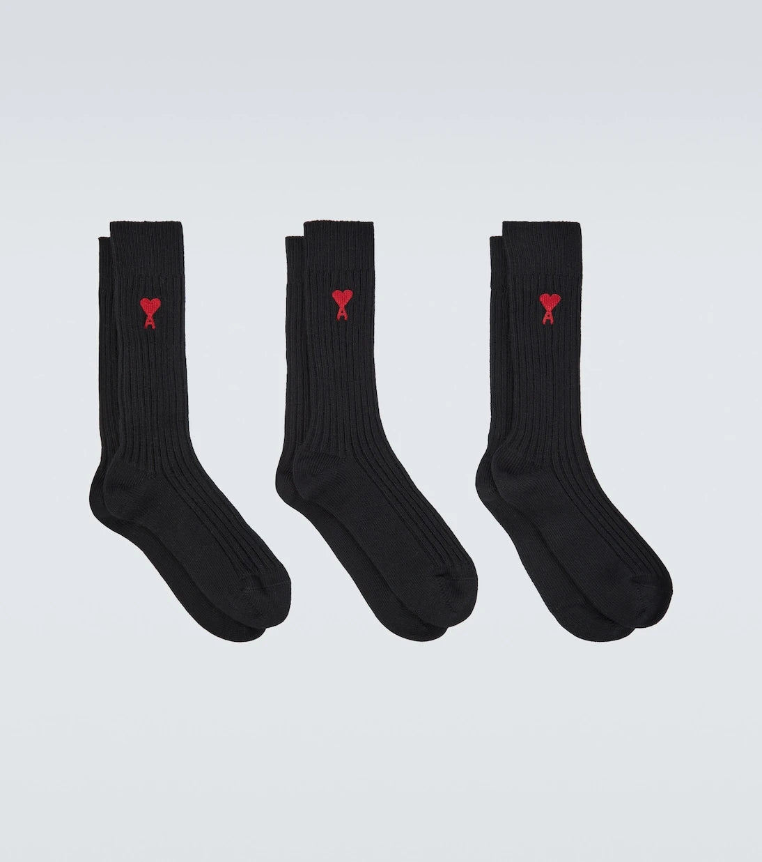 Ami Paris - Set of 3 cotton-blend socks
