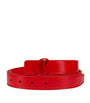 Christian Louboutin Red Loubi54 Leather Reversible Belt