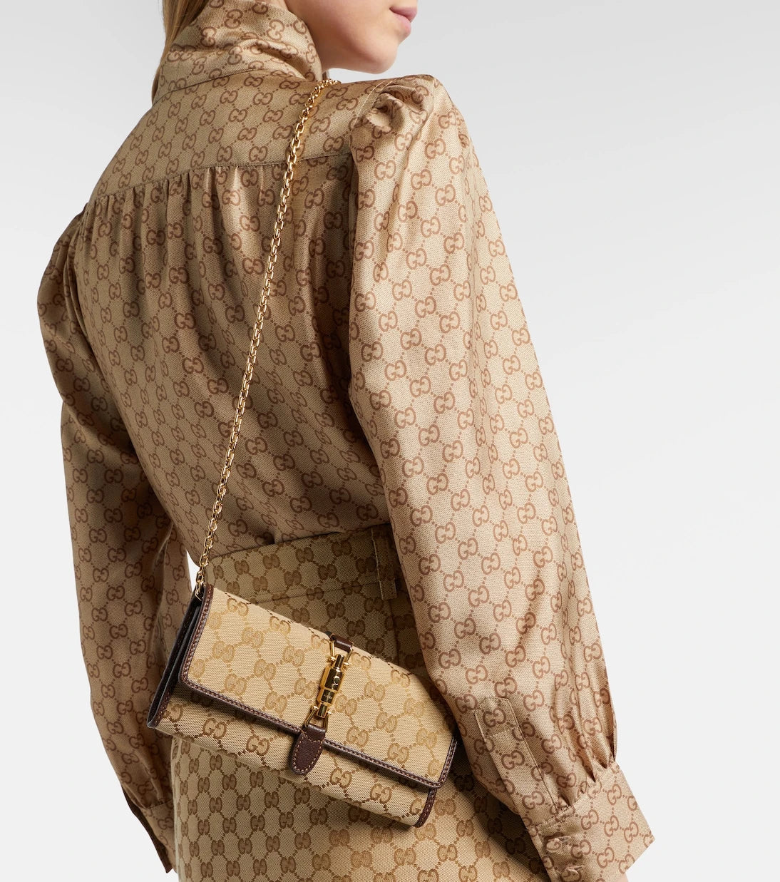 Gucci - Gucci Jackie GG Canvas clutch