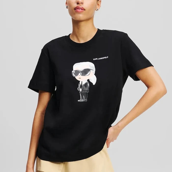Памучна тениска Karl Lagerfeld IKON AQUARELLE