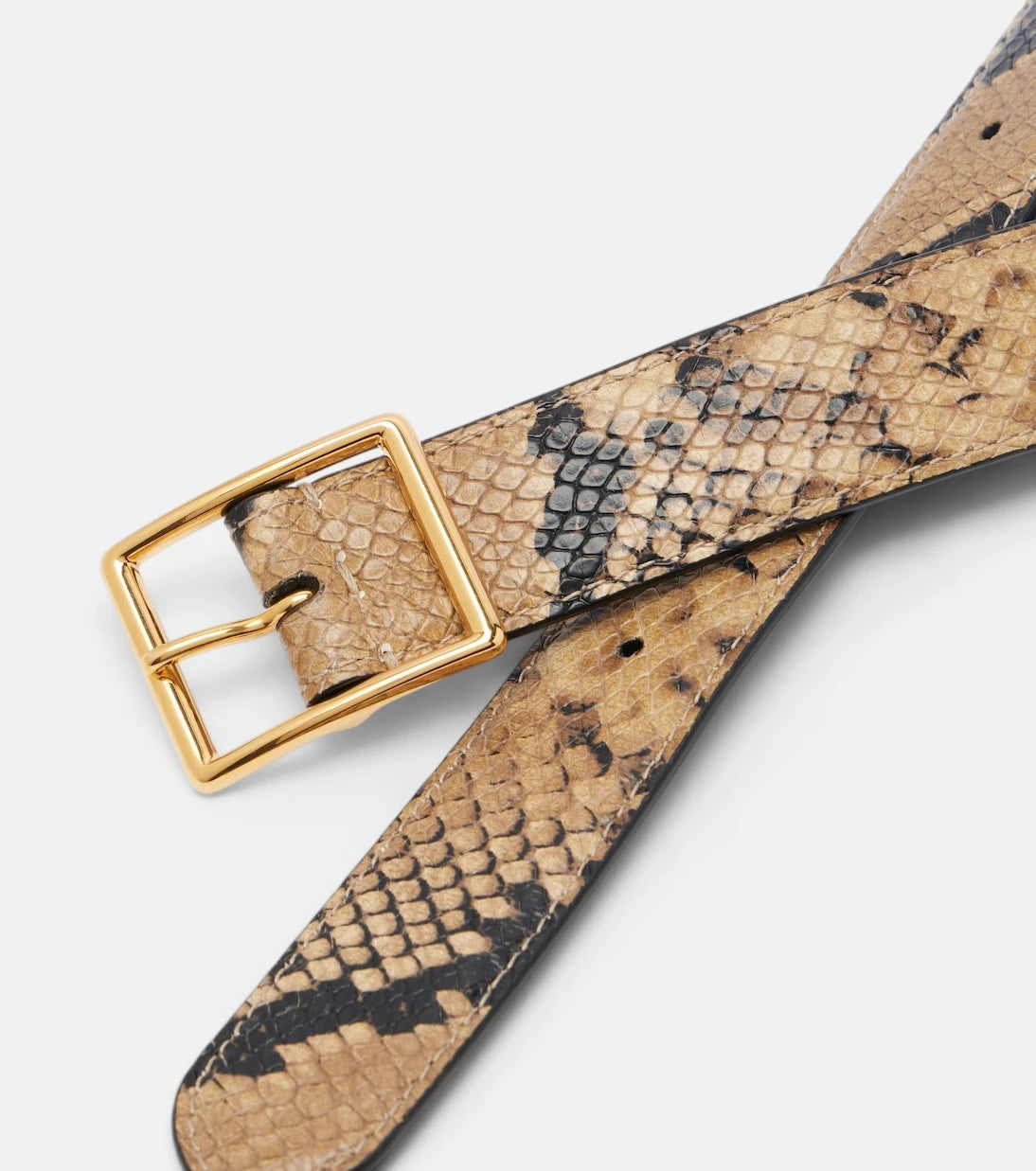 Nili Lotan - Gabriele snake-print leather belt