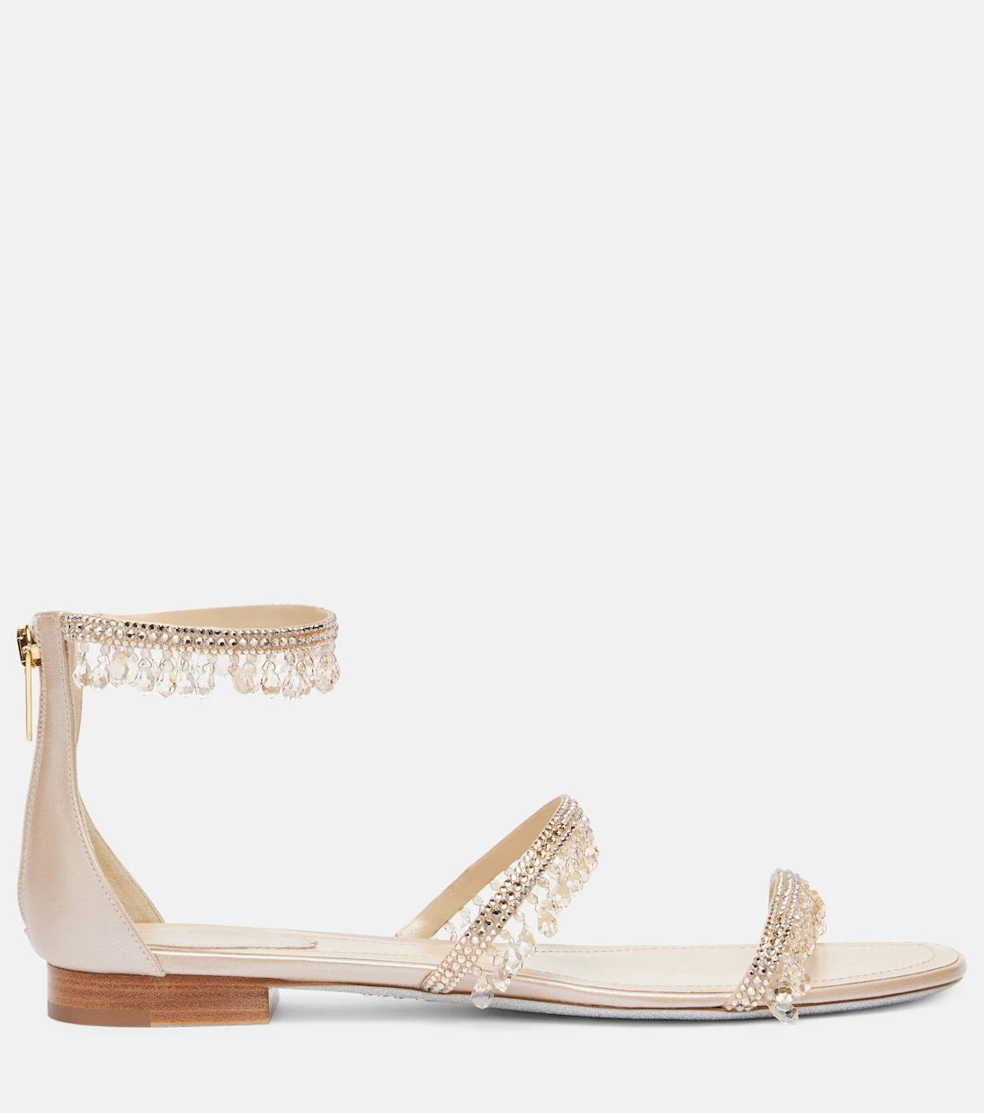 Rene Caovilla - Chandelier embellished satin sandals