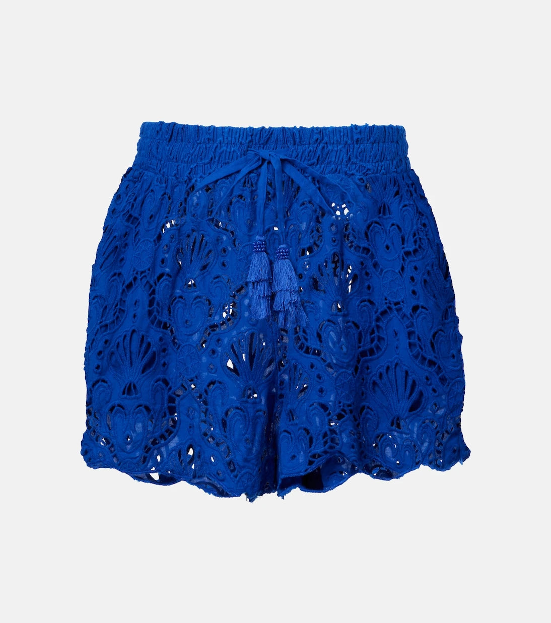 Farm Rio - Floral lace cotton shorts