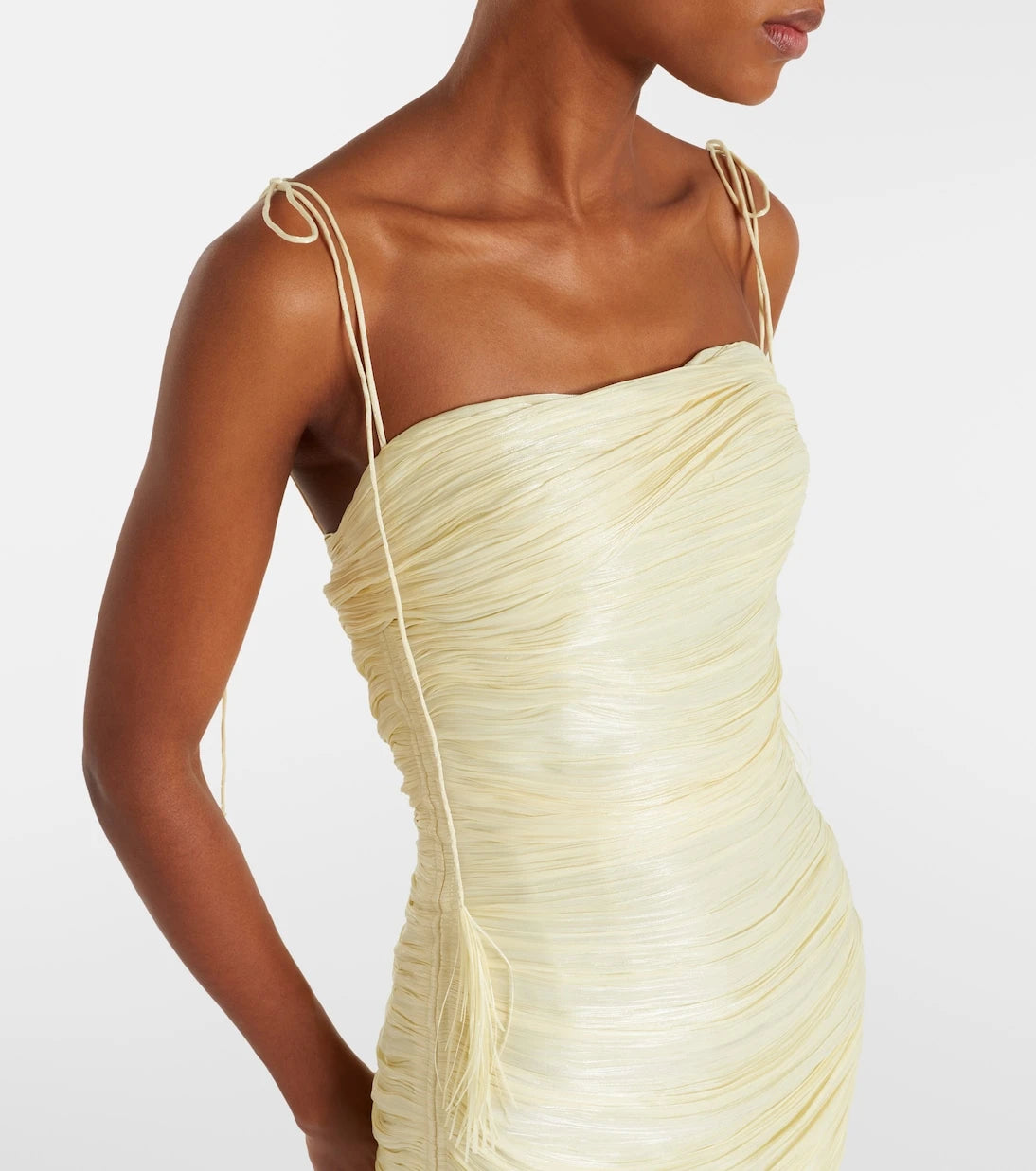 Marmar Halim - Beatriz pleated corset gown
