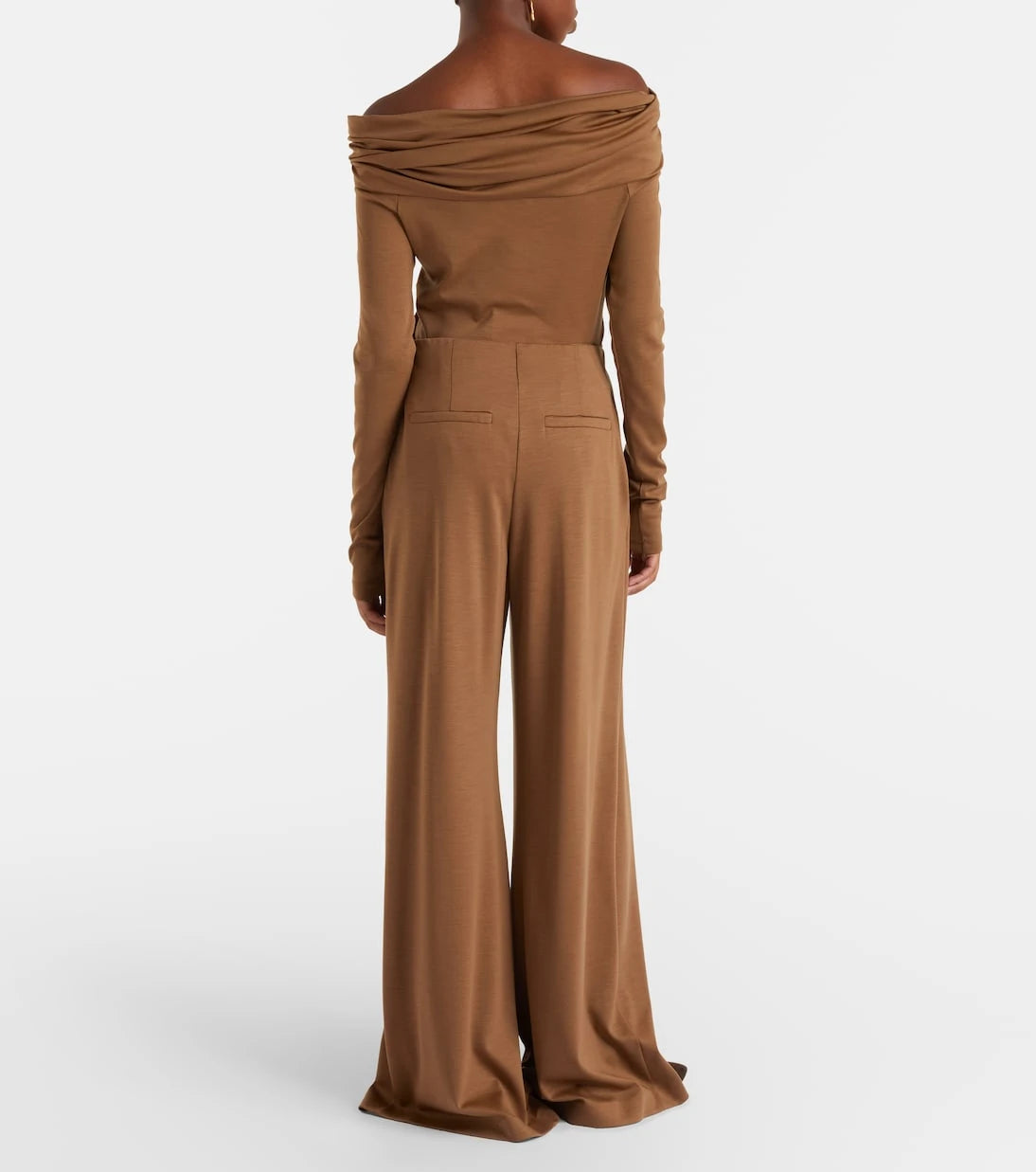 Max Mara - بنطلون Cocco بقصة أرجل واسعة من صوف الفيرجن