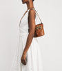 Self-Portrait Brown Leather Bow Bucket Bag