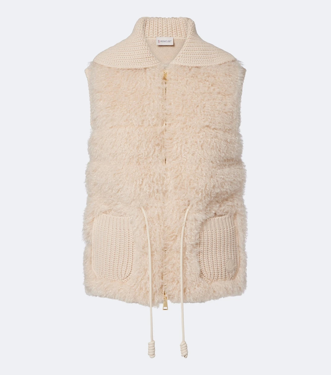 Moncler - Shearling and cashmere down vest